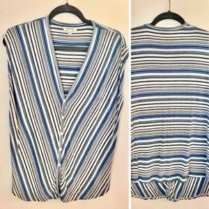 Max Studio striped top size small